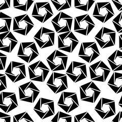 Seamless black and white minimal geometric pattern vector background. Perfect for wallpapers, pattern fills, web page backgrounds, surface textures, textile