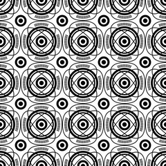 Seamless black and white minimal geometric pattern vector background. Perfect for wallpapers, pattern fills, web page backgrounds, surface textures, textile