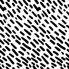Seamless black and white pattern vector background. Sketchy Hand Drawn graphic print. Vector brush strokes design elements. Perfect for wallpapers, pattern fills, web page backgrounds, surface texture