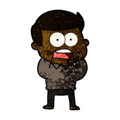 cartoon shocked man