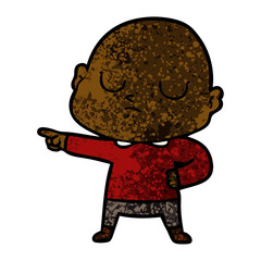 cartoon bald man