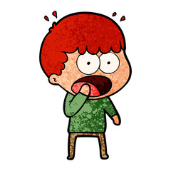 cartoon shocked man