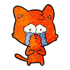 cat crying cartoon