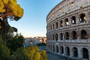 Fototapeta na wymiar Rome, Italy. December 05, 2017: Colosseum in Rome. Italy.