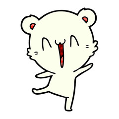 happy polar bear cartoon