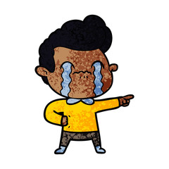 cartoon man crying