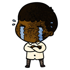 cartoon man crying