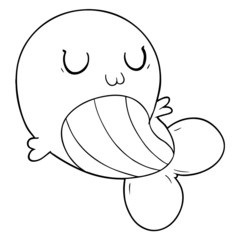 cartoon whale