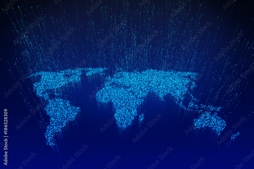 Poster digital map background