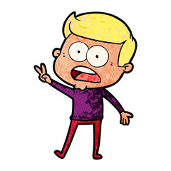 cartoon shocked man