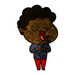 laughing cartoon man