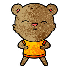 happy cartoon bear