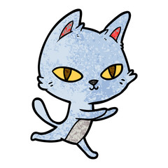 cartoon cat staring