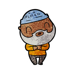 cartoon bearded man