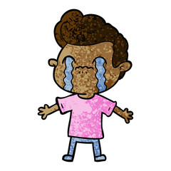 cartoon man crying