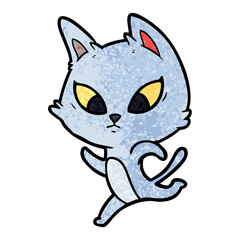 confused cartoon cat