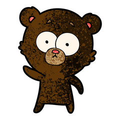 worried bear cartoon