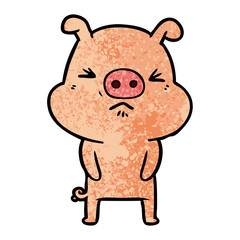 cartoon grumpy pig