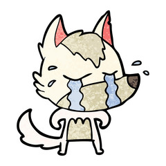 cartoon crying wolf