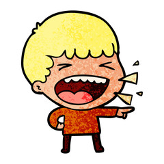 cartoon laughing man