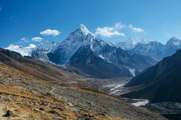 Papier Peint photo autocollant Lhotse Amazing mountains on Himalayas - Nepal.
