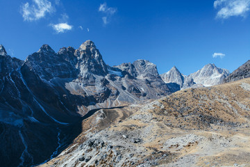 Amazing mountains on Himalayas - Nepal.