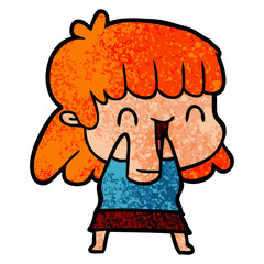 cartoon woman