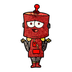 cartoon robot