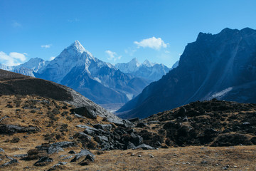 Amazing mountains on Himalayas - Nepal.
