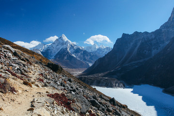 Amazing mountains on Himalayas - Nepal.