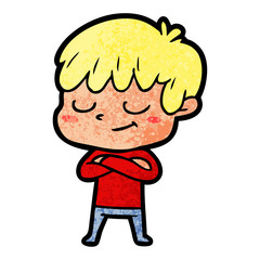 cartoon happy boy
