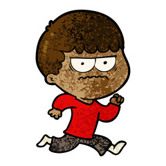 cartoon angry man
