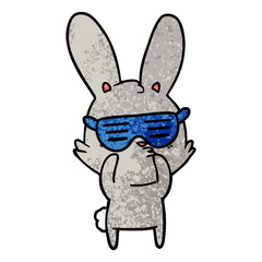 curious bunny cartoon