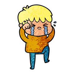 cartoon boy crying