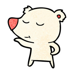 Fototapeta premium polar bear cartoon