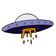cartoon flying UFO