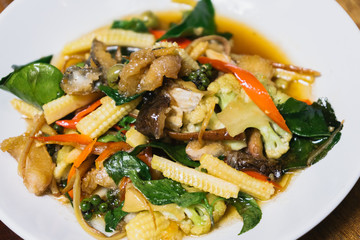 Thai food is Stir Fried Vegetables.