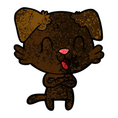 laughing cartoon dog