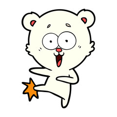 happy polar bear cartoon