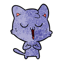 cartoon cat singing