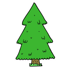 cartoon christmas tree