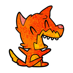 laughing fox cartoon
