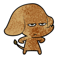 annoyed cartoon elephant