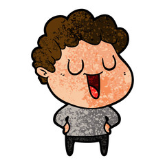 laughing cartoon man