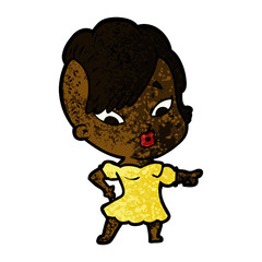 cartoon surprised girl