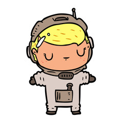 cute cartoon astronaut