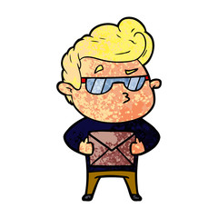 cartoon cool guy