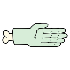 cartoon zombie hand