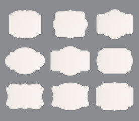 set of vintage labels old fashion. banner illustration vector.