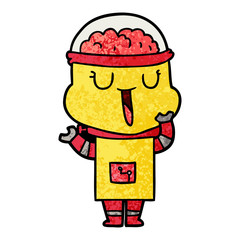 happy cartoon robot